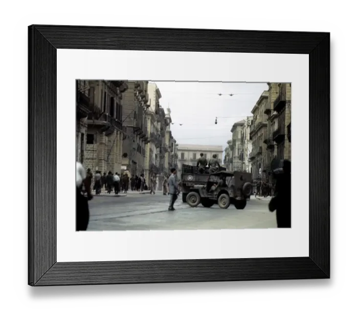Framed Print : ALLIED INVASION OF SICILY DURING WWII Framed Print : ALLIED INVASION OF SICILY DURING WWII