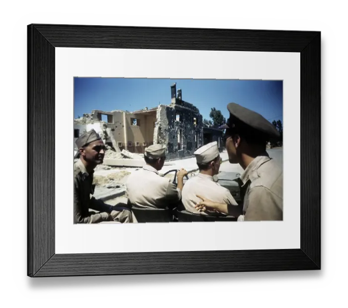 Framed Print : ALLIED INVASION OF SICILY DURING WWII Framed Print : ALLIED INVASION OF SICILY DURING WWII