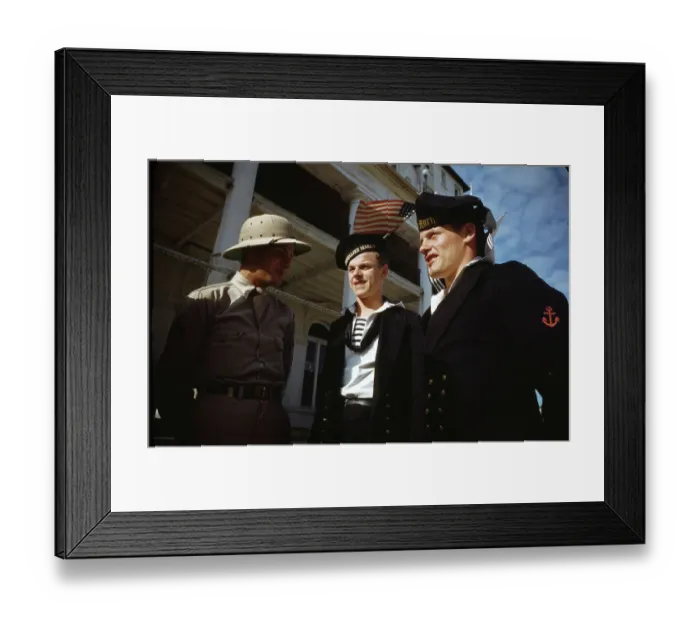 Framed Print : Sailors and Marines on Shore Leave 1943 Framed Print : Sailors and Marines on Shore Leave 1943