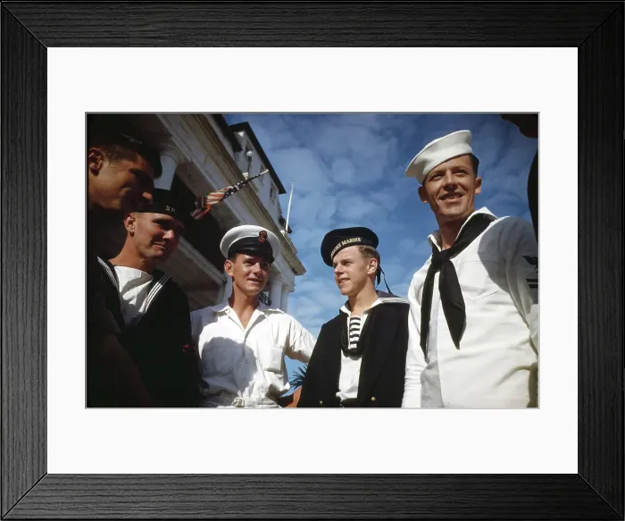 Framed Print : Sailors and Marines on Shore Leave 1943 Framed Print : Sailors and Marines on Shore Leave 1943