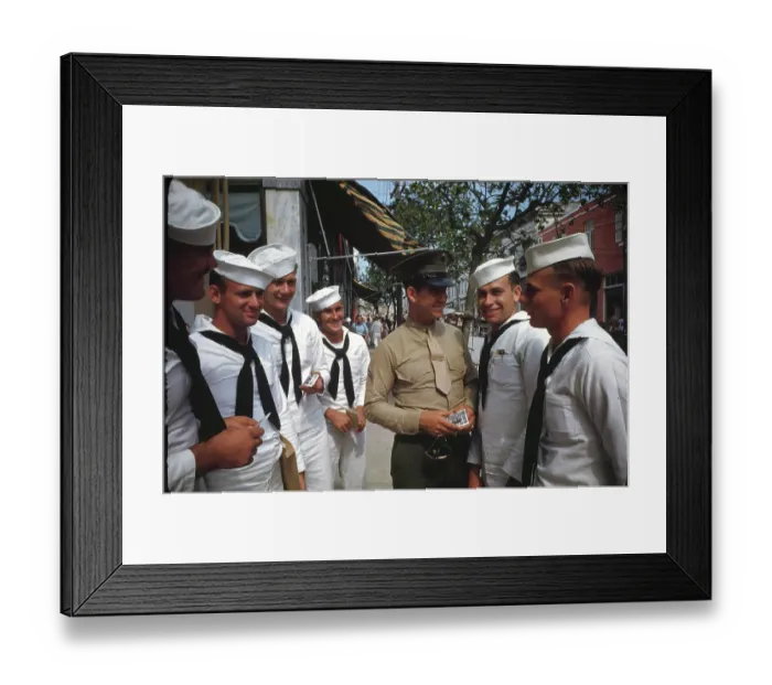 Framed Print : Sailors and Marines on Shore Leave 1943 Framed Print : Sailors and Marines on Shore Leave 1943