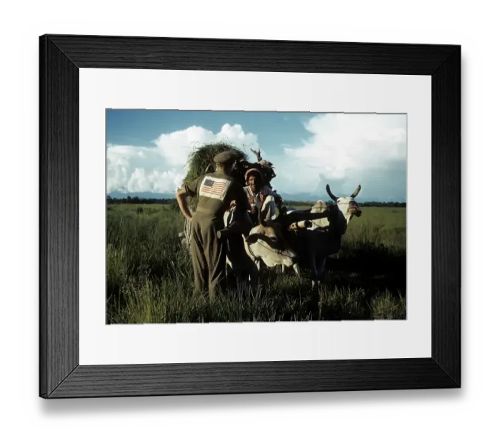 Framed Print : US ARMY BASE IN DINJAN, INDIA