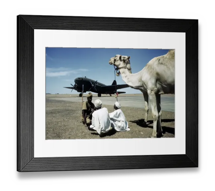 Framed Print : U.S. ARMY AIRFORCE / ROYAL AIRFORCE BASE IN KHARTOUM, SUDAN