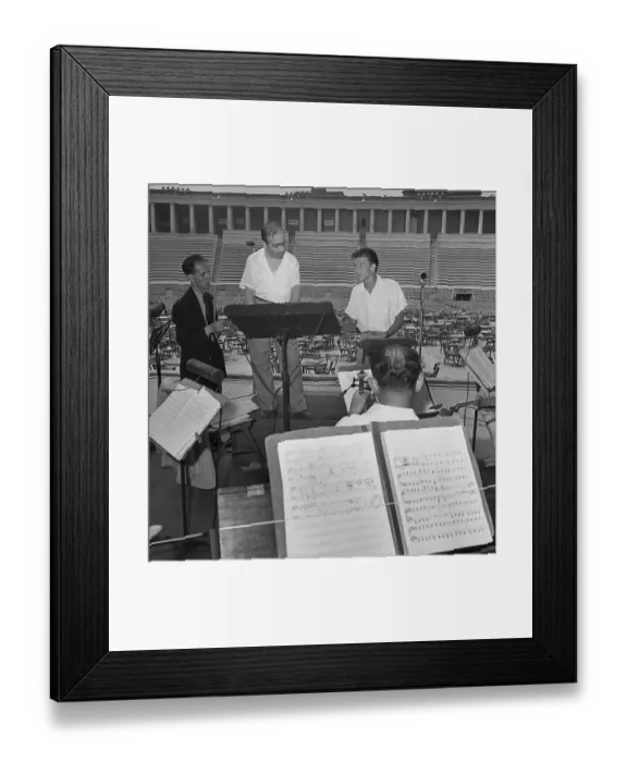 Framed Print : Soundcheck At Lewisohn Stadium Framed Print : Soundcheck At Lewisohn Stadium