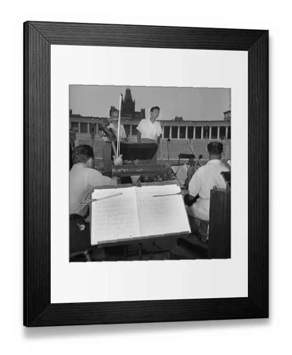 Framed Print : Soundcheck At Lewisohn Stadium Framed Print : Soundcheck At Lewisohn Stadium