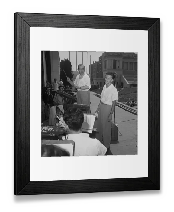 Framed Print : Soundcheck At Lewisohn Stadium Framed Print : Soundcheck At Lewisohn Stadium