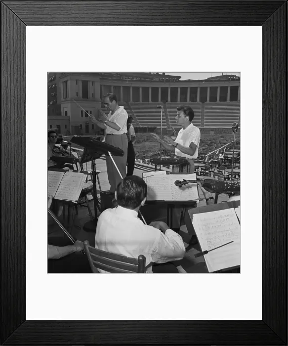 Framed Print : Soundcheck At Lewisohn Stadium Framed Print : Soundcheck At Lewisohn Stadium