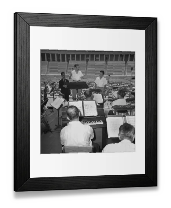 Framed Print : Soundcheck At Lewisohn Stadium Framed Print : Soundcheck At Lewisohn Stadium
