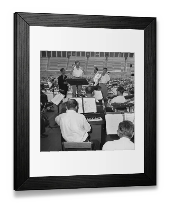 Framed Print : Soundcheck At Lewisohn Stadium Framed Print : Soundcheck At Lewisohn Stadium