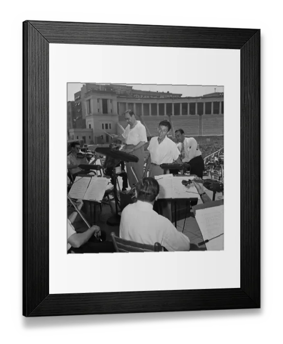Framed Print : Soundcheck At Lewisohn Stadium Framed Print : Soundcheck At Lewisohn Stadium