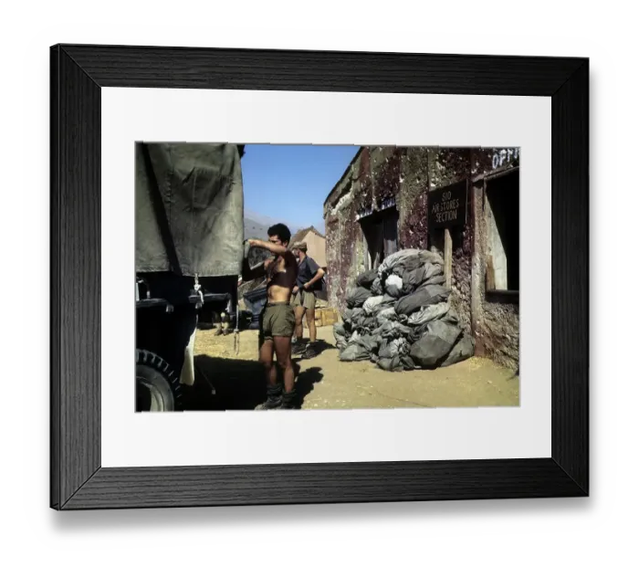 Framed Print : ALLIED INVASION OF SICILY DURING WWII Framed Print : ALLIED INVASION OF SICILY DURING WWII