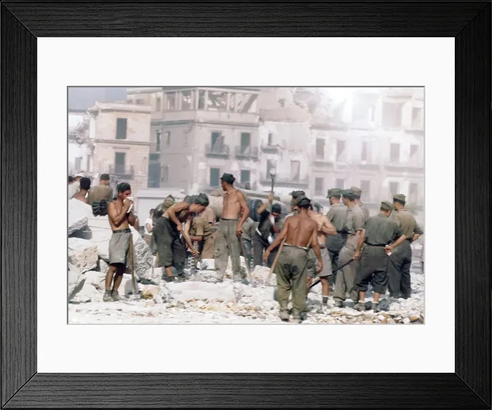 Framed Print : Allied Invasion of Sicily Framed Print : Allied Invasion of Sicily