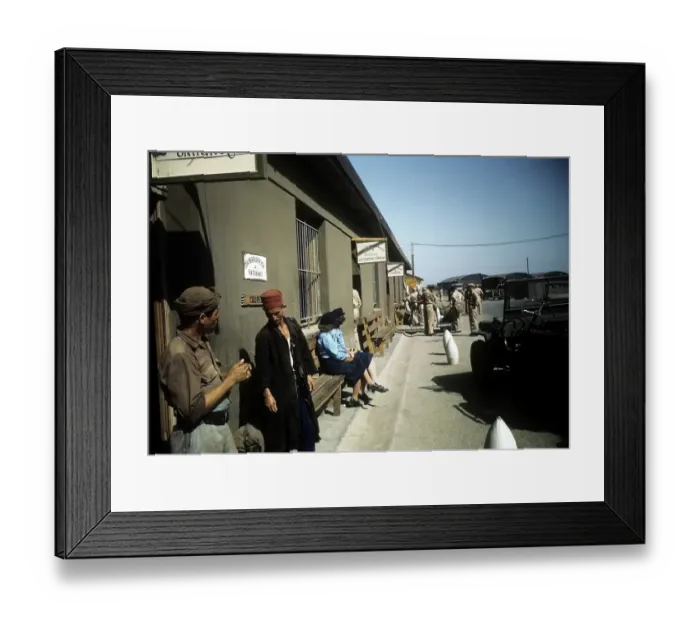 Framed Print : U.S. BASE IN ALGIERS, ALGERIA Framed Print : U.S. BASE IN ALGIERS, ALGERIA