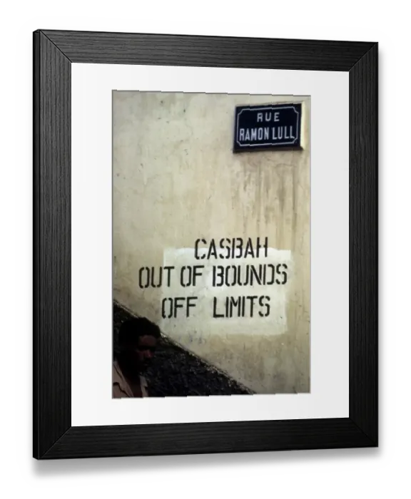 Framed Print : THE CASBAH OF ALGIERS Framed Print : THE CASBAH OF ALGIERS