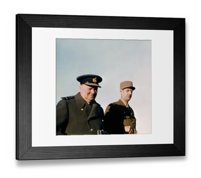 Framed Print : Churchill And De Gaulle Framed Print : Churchill And De Gaulle
