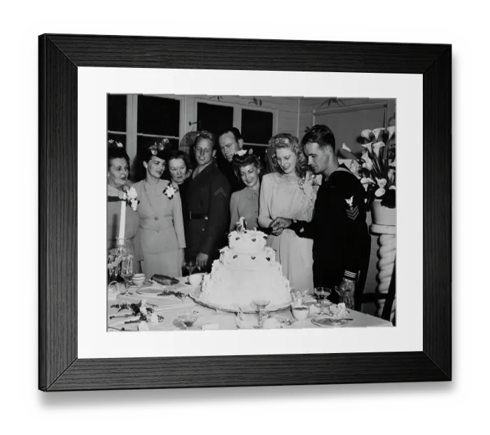 Framed Print : Hollywood Canteen Wedding Framed Print : Hollywood Canteen Wedding
