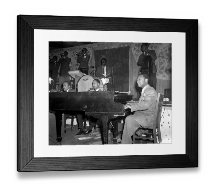 Framed Print : Jay McShann Performs Framed Print : Jay McShann Performs