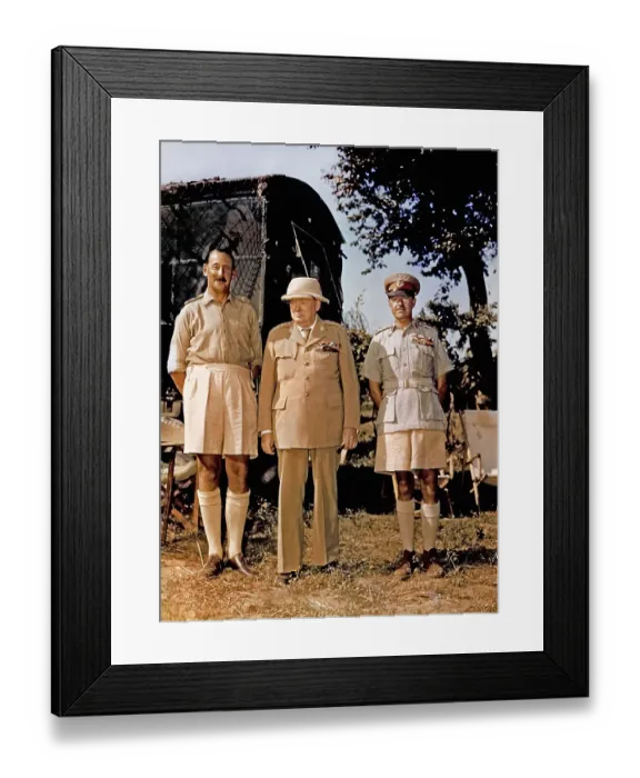 Framed Print : Churchill In Italy Framed Print : Churchill In Italy