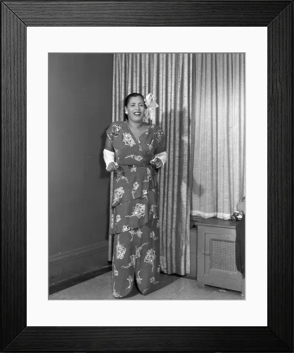 Framed Print : Billie Holiday Portrait Session