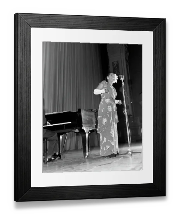 Framed Print : Billie Holiday On Stage Framed Print : Billie Holiday On Stage