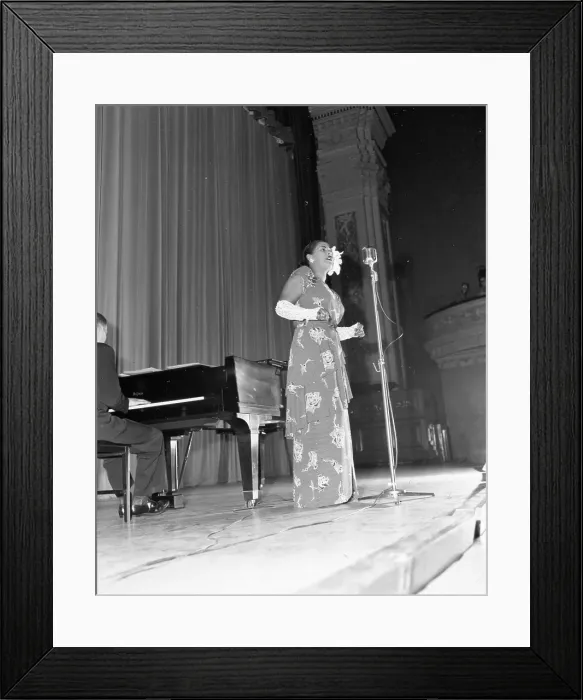 Framed Print : Billie Holiday On Stage Framed Print : Billie Holiday On Stage
