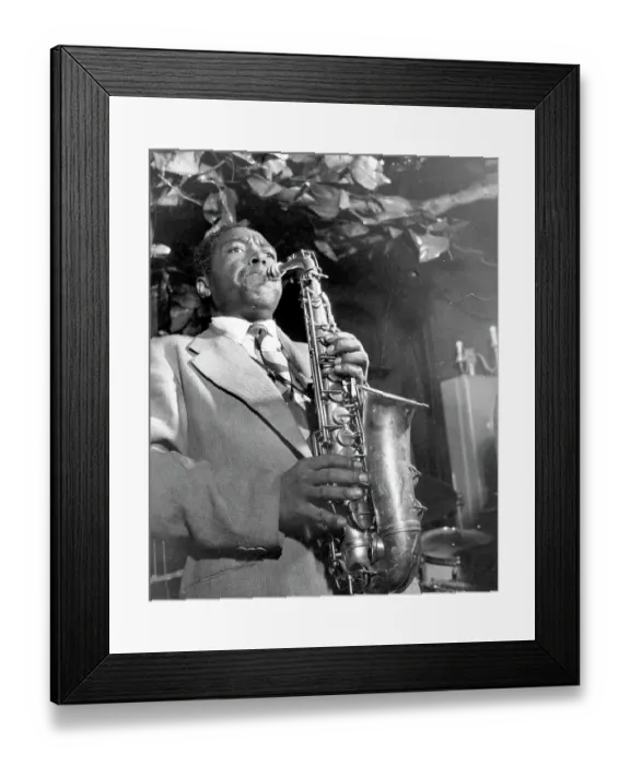 Framed Print : Charlie Parker Performing