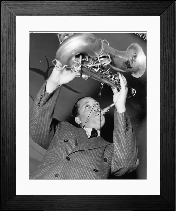 Framed Print : Lester Young Performing Framed Print : Lester Young Performing