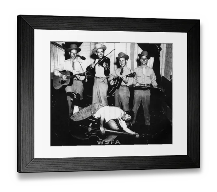 Framed Print : Hank Williams & The Drifting Cowboys Portrait Framed Print : Hank Williams & The Drifting Cowboys Portrait