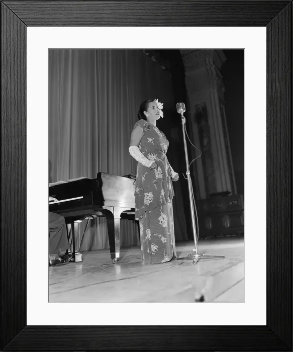 Framed Print : Billie Holiday On Stage Framed Print : Billie Holiday On Stage