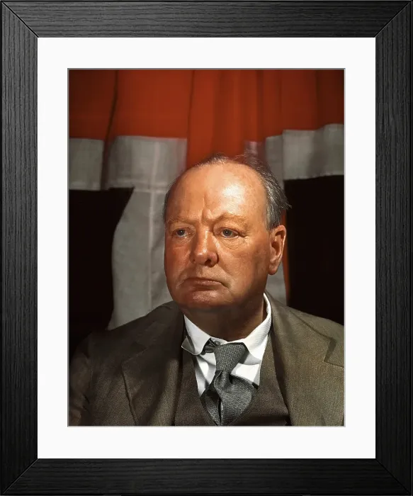 Framed Print : Winston Churchill Portrait session Framed Print : Winston Churchill Portrait session