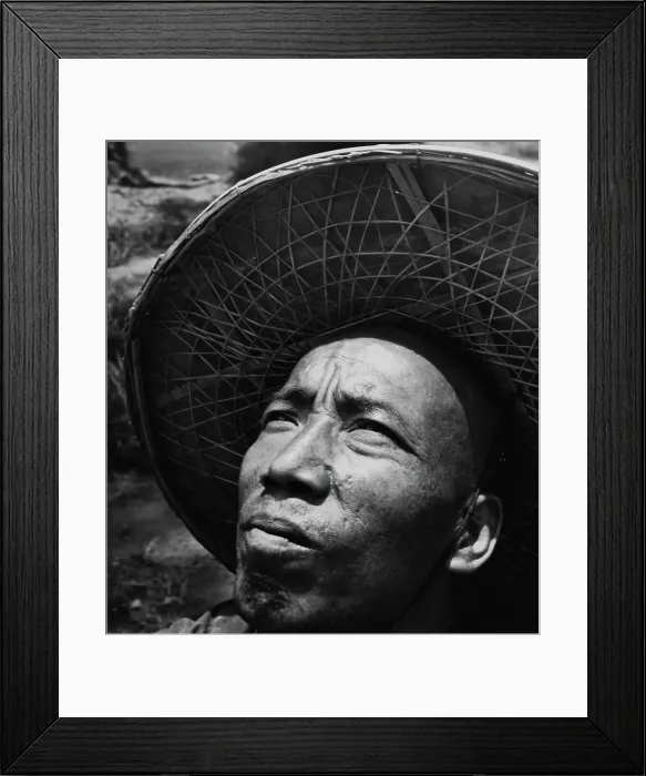 Framed Print : Chinese Man in Hat Framed Print : Chinese Man in Hat