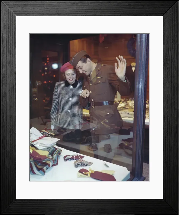 Framed Print : Soldier On Leave Framed Print : Soldier On Leave