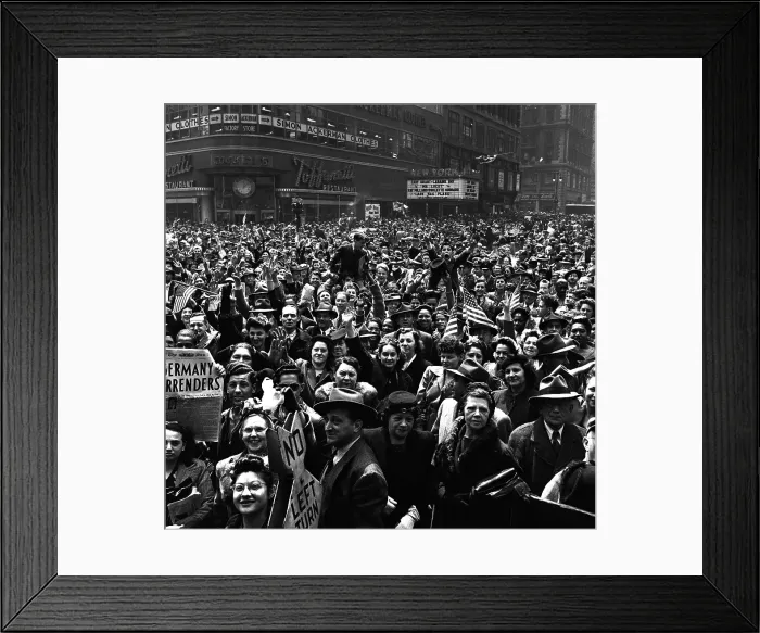 Framed Print : V-E Day In Times Square Framed Print : V-E Day In Times Square
