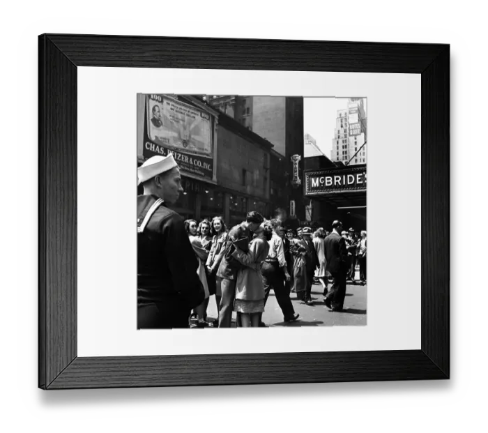 Framed Print : V-E Day In Times Square Framed Print : V-E Day In Times Square