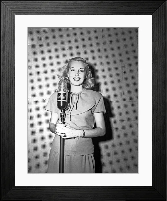 Framed Print : Martha Tilton Recording Framed Print : Martha Tilton Recording