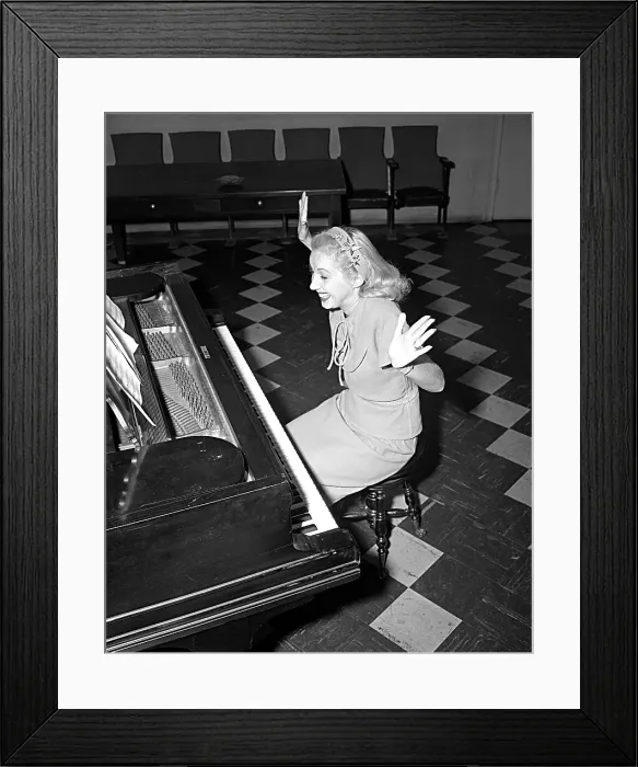 Framed Print : Martha Tilton Recording Framed Print : Martha Tilton Recording