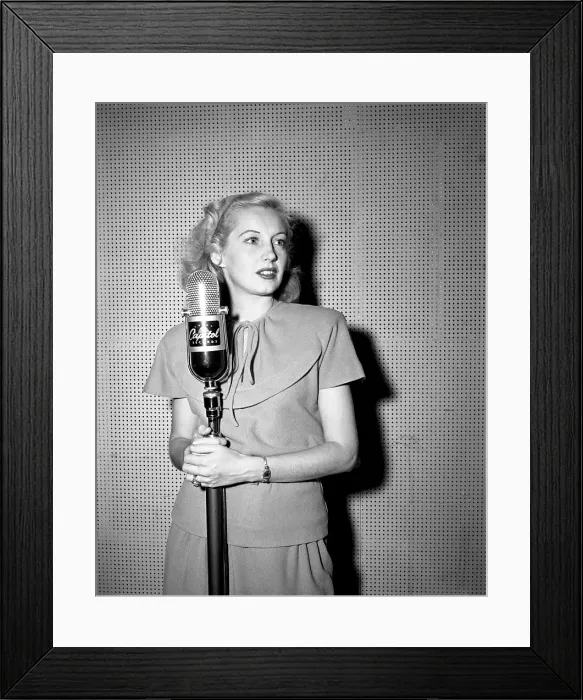 Framed Print : Martha Tilton Recording Framed Print : Martha Tilton Recording