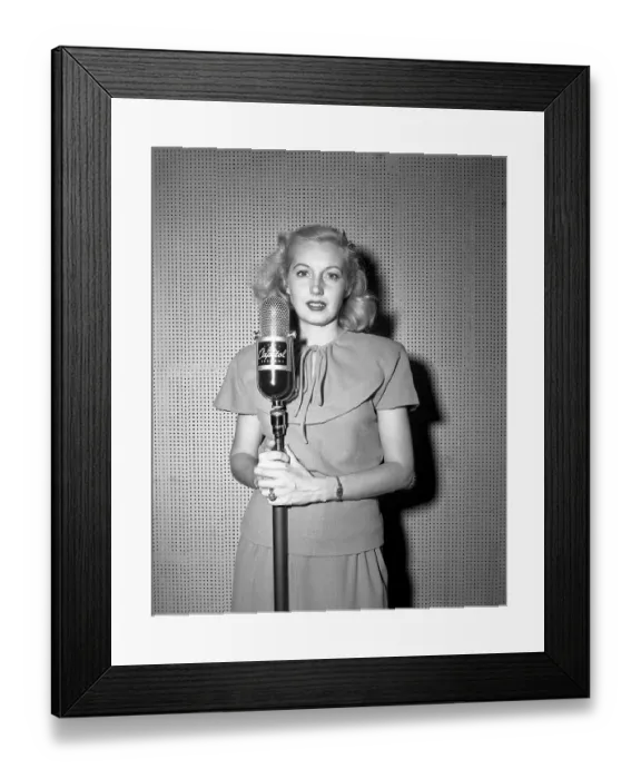 Framed Print : Martha Tilton Recording Framed Print : Martha Tilton Recording