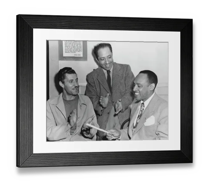 Framed Print : Herb Jeffries, Lionel Hampton And Otis Rene Framed Print : Herb Jeffries, Lionel Hampton And Otis Rene