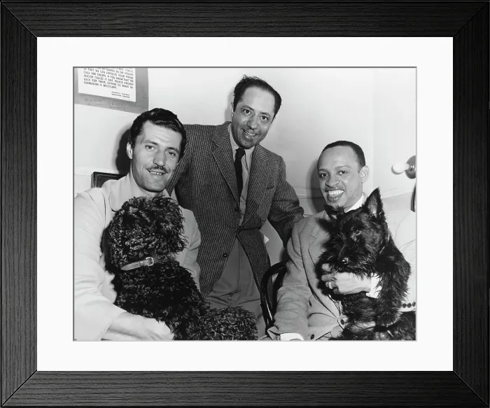 Framed Print : Herb Jeffries, Lionel Hampton And Otis Rene Framed Print : Herb Jeffries, Lionel Hampton And Otis Rene