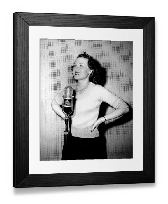 Framed Print : Jo Stafford Recording Framed Print : Jo Stafford Recording