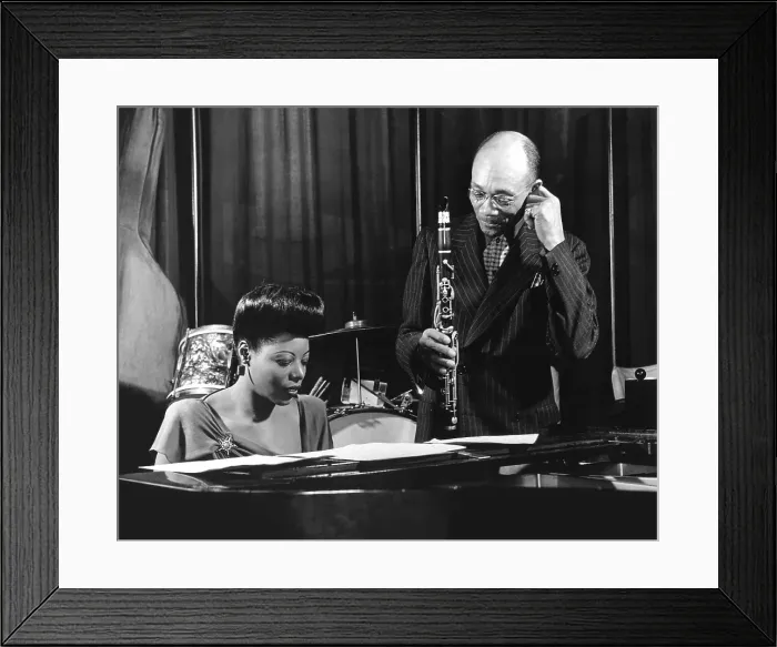 Framed Print : Mary Lou Williams & Edmond Hall Performing Framed Print : Mary Lou Williams & Edmond Hall Performing