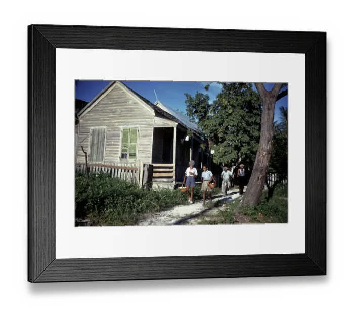 Framed Print : AFRICAN AMEICAN SECTION KEY WEST Framed Print : AFRICAN AMEICAN SECTION KEY WEST