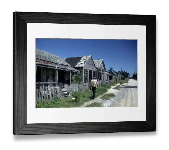 Framed Print : AFRICAN AMEICAN SECTION KEY WEST Framed Print : AFRICAN AMEICAN SECTION KEY WEST