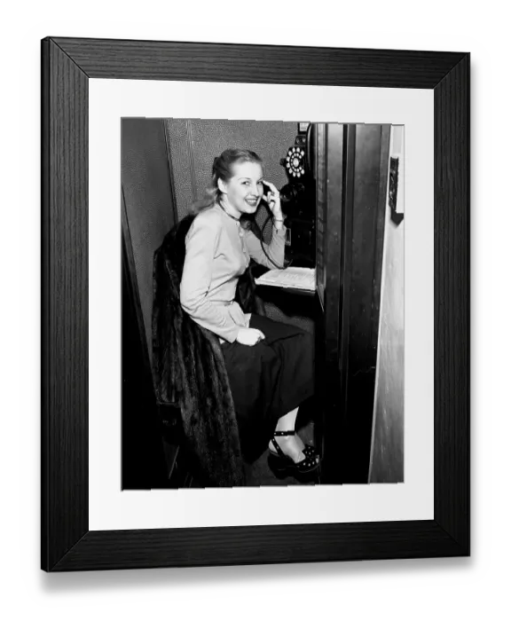 Framed Print : Martha Tilton Recording