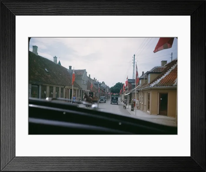 Framed Print : STREET SCENE IN DENMARK Framed Print : STREET SCENE IN DENMARK