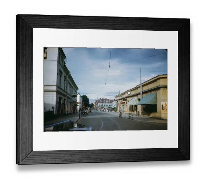 Framed Print : STREET SCENE IN DENMARK Framed Print : STREET SCENE IN DENMARK