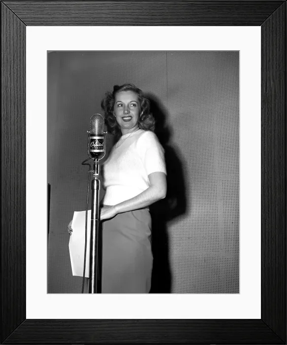 Framed Print : Martha Tilton Recording Framed Print : Martha Tilton Recording