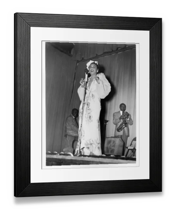 Framed Print : Billie Holiday Performing Framed Print : Billie Holiday Performing