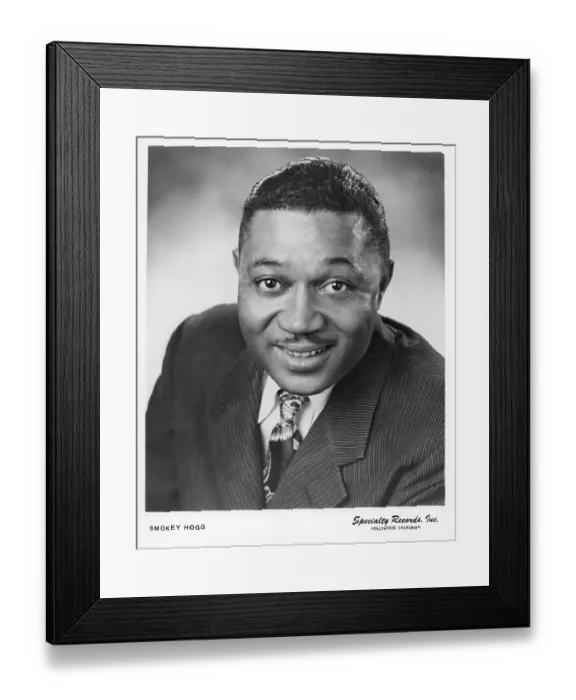 Framed Print : Smokey Hogg Portrait Framed Print : Smokey Hogg Portrait